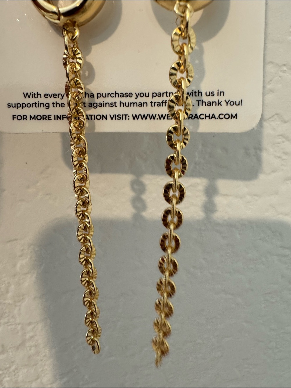BRACHA The Link Drop Huggie Earrings - Picture 3 of 5